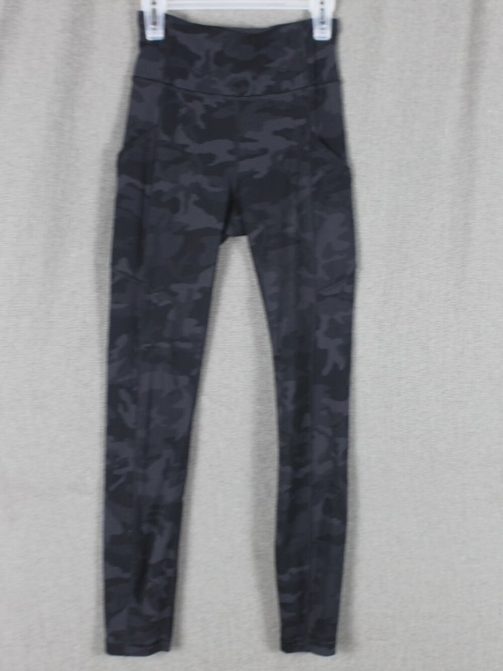 Lululemon Women's Align Leggings Pants Camo Dark Grey Side Pockets High Rise 1